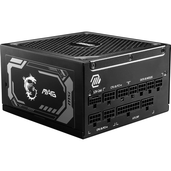 MSI MAG A1250GL PCIe5, 80 Plus Gold, 1250w
