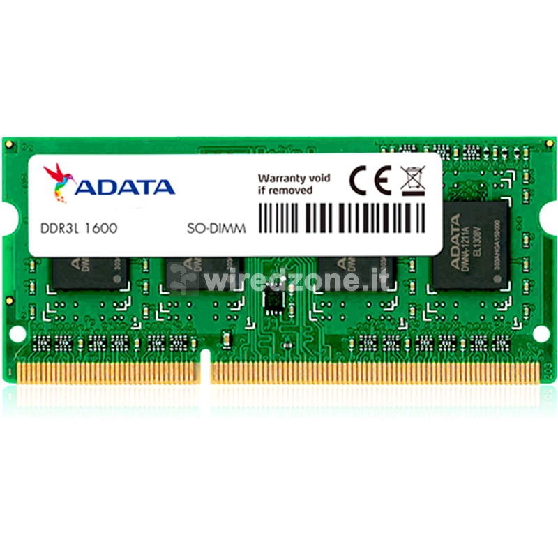 ADATA DDR3L-1600, SO-DIMM, 512X8, 1.35V - 4 GB - 1