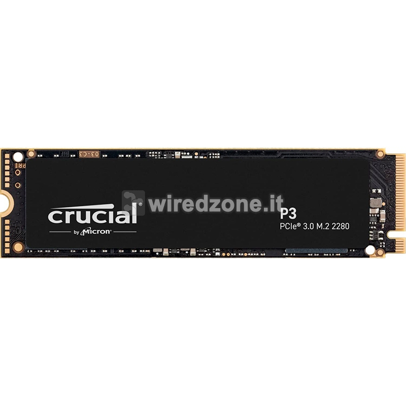 Crucial P3 M.2 2280 SSD, NVMe, PCIe 3x4 - 500 GB - 1