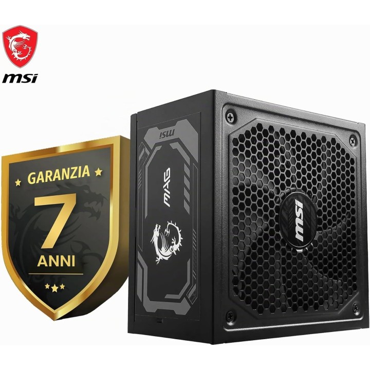 MSI MAG A1250GL PCIe5, 80 Plus Gold, 1250w