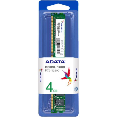 ADATA PC-12800, DDR3L-1600, DIMM, 1.35V - 4 GB - 2