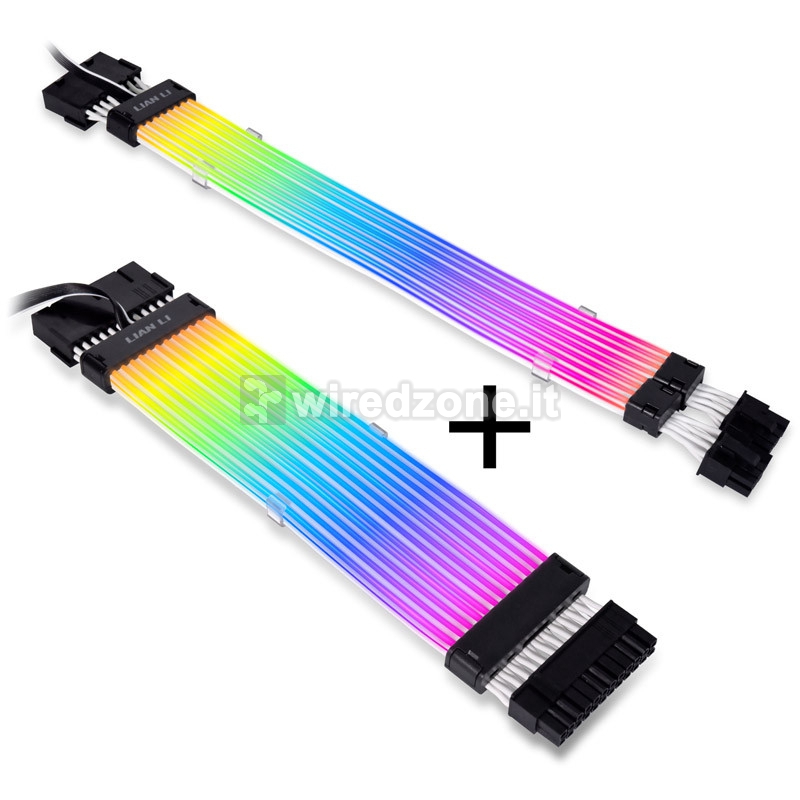 Lian Li Strimer Plus V2, RGB Mainboard Cable + RGB Dual 8-Pin VGA Cable - 1