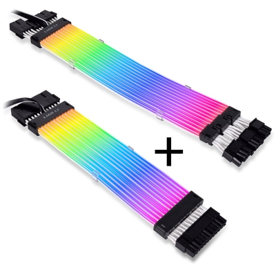 Lian Li Strimer Plus V2 RGB Mainboard Cable + RGB Triple 8-Pin VGA Cable - 1