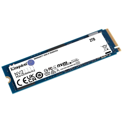 Kingston NV2 NVMe SSD, PCIe 4.0 M.2 Type 2280 - 2 TB - 1