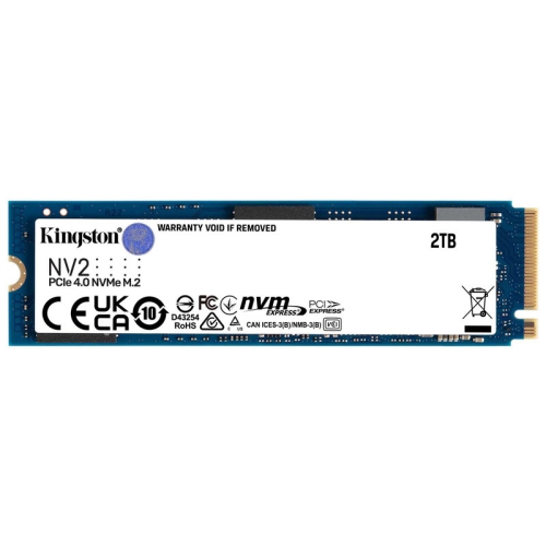 Kingston NV2 NVMe SSD, PCIe 4.0 M.2 Type 2280 - 2 TB - 2