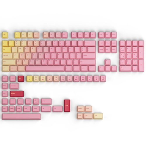 Glorious GPBT Keycaps - Pink Grapefruit - Forge - 1