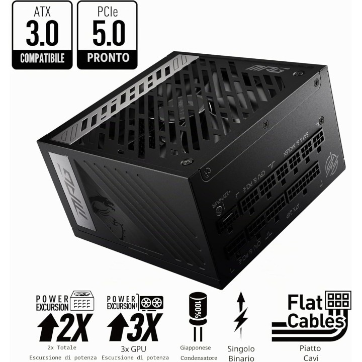 MSI MPG A1000G PCIe5, 80 PLUS Gold, 1000w