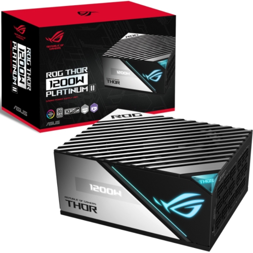 ASUS ROG THOR Platinum II, Power Supply, 80 PLUS Platinum, Modular - 1200 Watt - 1