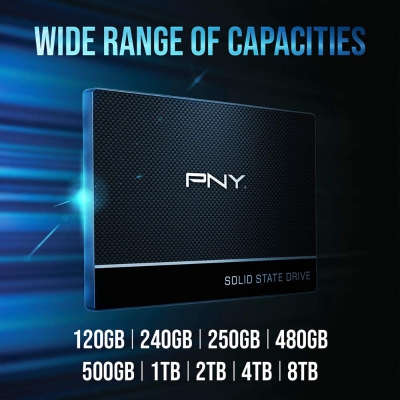 PNY CS900 SSD, 3D TLC SATA3, 2.5 inch - 1TB - 5