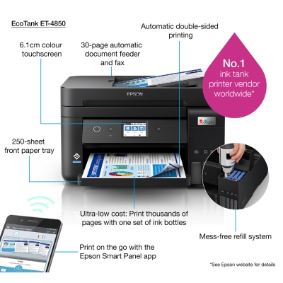 Epson EcoTank ET-4850 Multifunction Printer - 9