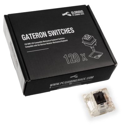 Glorious PC Gaming Race Gateron Mechanical Keyboard Black Switches - 120 Stock - 1