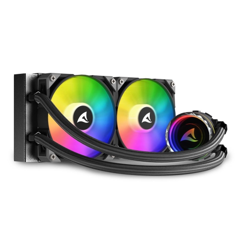 Sharkoon S80 ARGB AIO, CPU Liquid Cooling - 240mm - 1