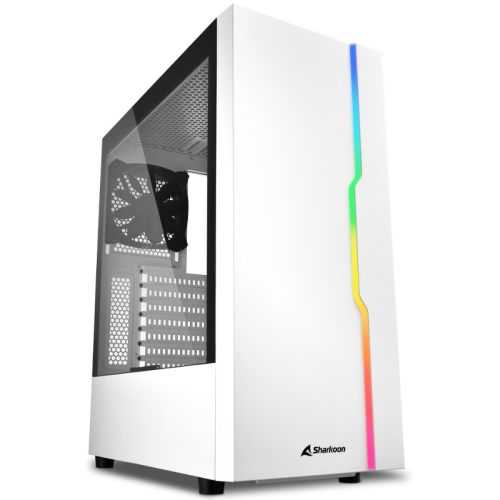 Sharkoon RGB Slider Mid-Tower - White - 1