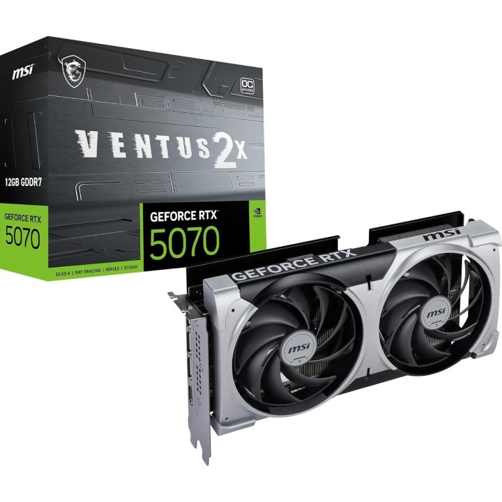 MSI GeForce RTX 5070, Ventus 2X OC, 12GB GDDR7
