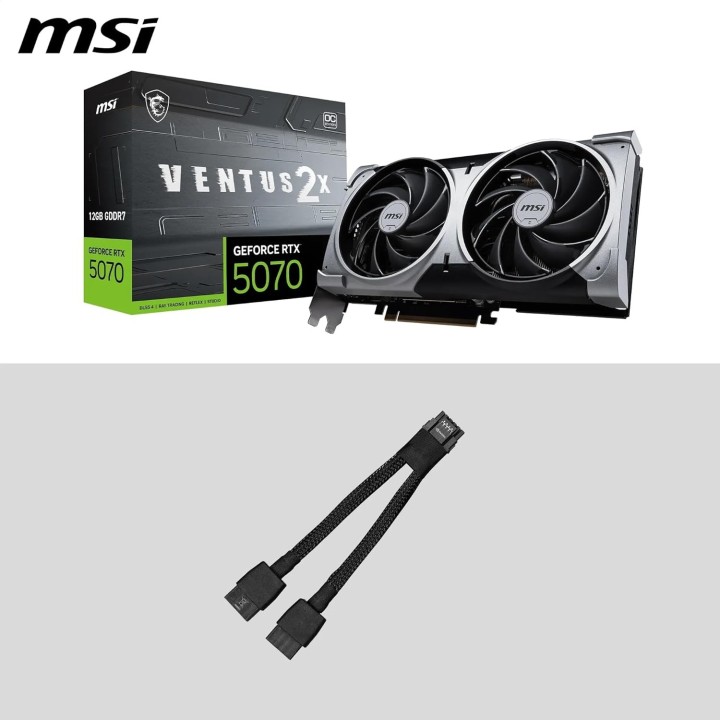 MSI GeForce RTX 5070, Ventus 2X OC, 12GB GDDR7