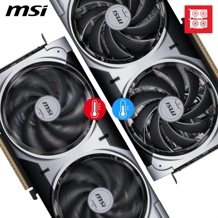 MSI GeForce RTX 5070, Ventus 2X OC, 12GB GDDR7