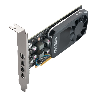 PNY NVIDIA Quadro P1000 V2 4xMini-DP Low-Profile 4GB GDDR5 - 3