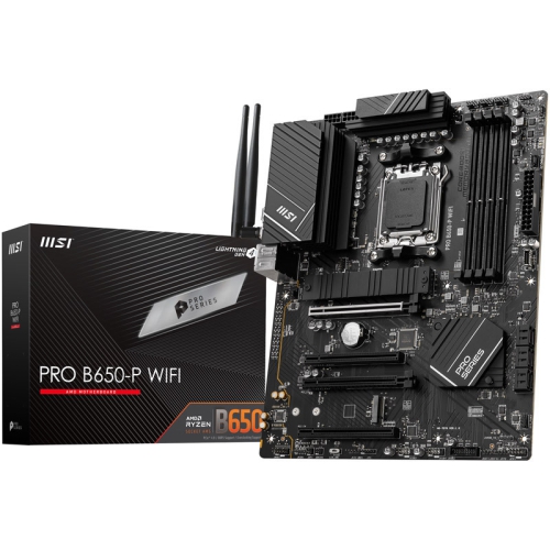 MSI Pro B650-P WiFi DDR5, AMD B650 Mainboard AM5 - 1