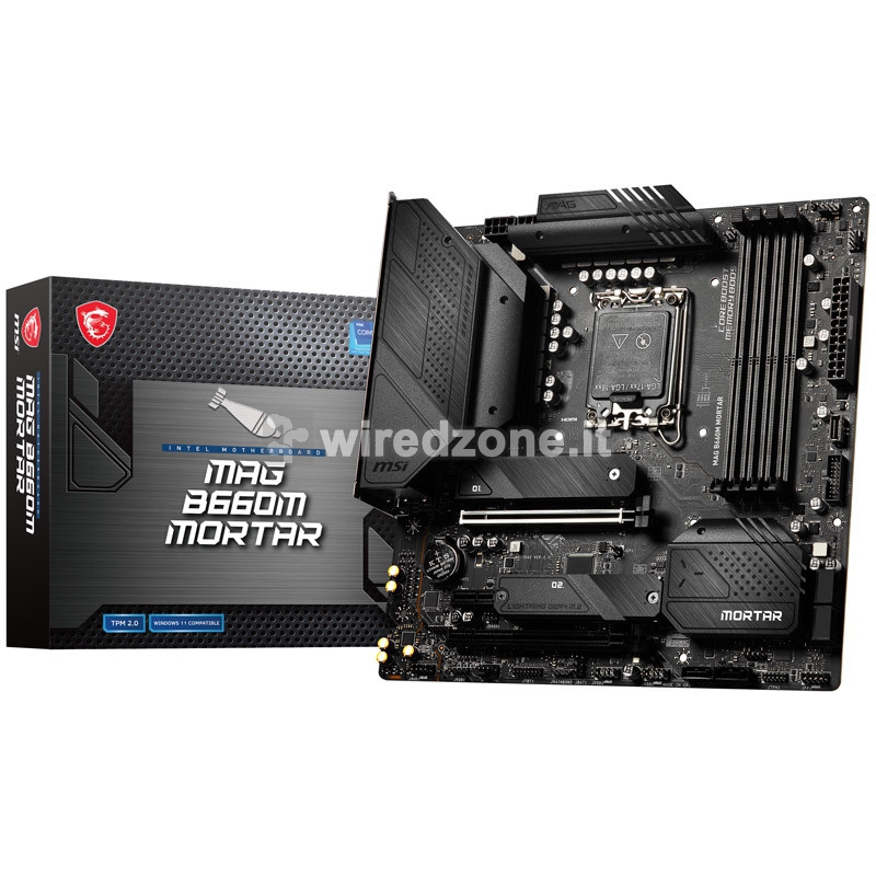 MSI MAG B660M MORTAR DDR5, Intel B660 Mainboard LGA 1700 - 1