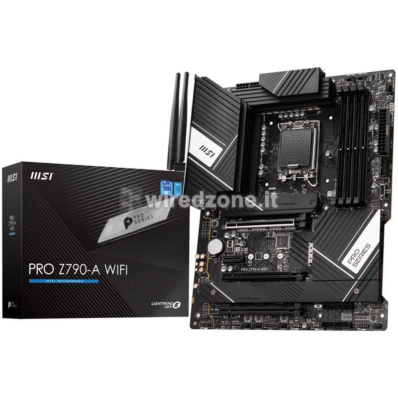 MSI Pro Z790-A WiFi DDR5, Intel Z790 Mainboard LGA 1700 - 1