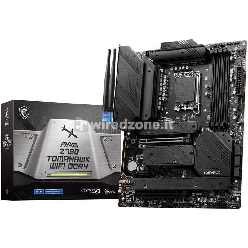MSI MAG Z790 Tomahawk WiFi DDR4, Intel Z790 Mainboard LGA 1700 - 1