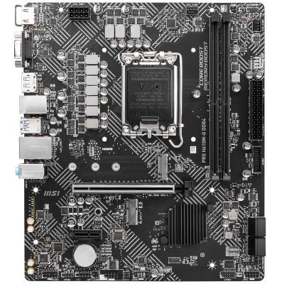 MSI PRO H610M-G DDR4, Intel H610 Mainboard LGA 1700 - 3