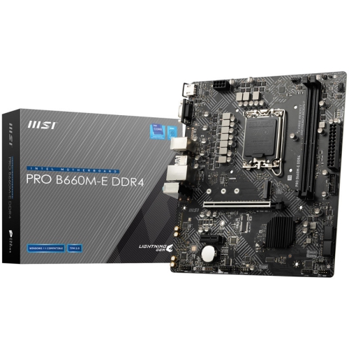 MSI PRO B660M-E DDR4, Intel B660 Mainboard LGA 1700 - 1
