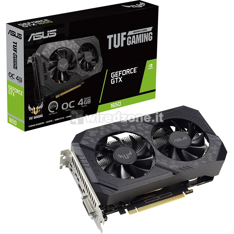 ASUS GeForce GTX 1650 TUF OC V2 4GB GDDR6 - 1