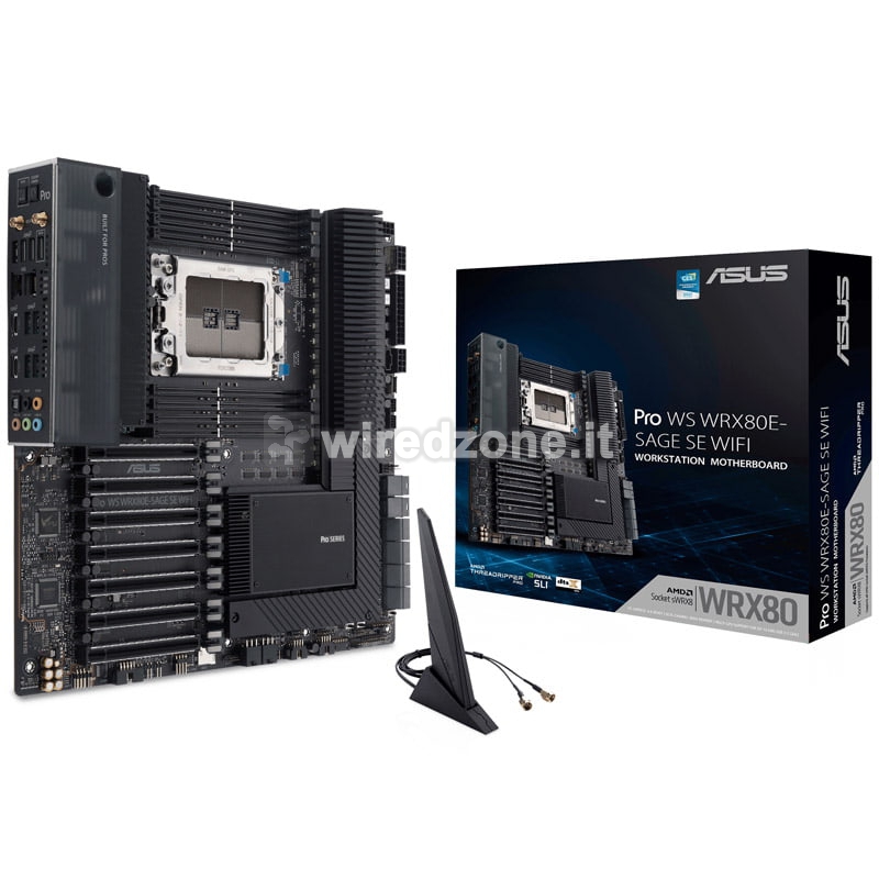 ASUS Pro WS WRX80E-SAGE SE WiFi, AMD WRX80 Mainboard sWRX8 - 1