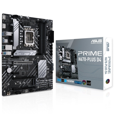 ASUS Prime H670-Plus D4, Intel H670 Mainboard LGA1700 - 1
