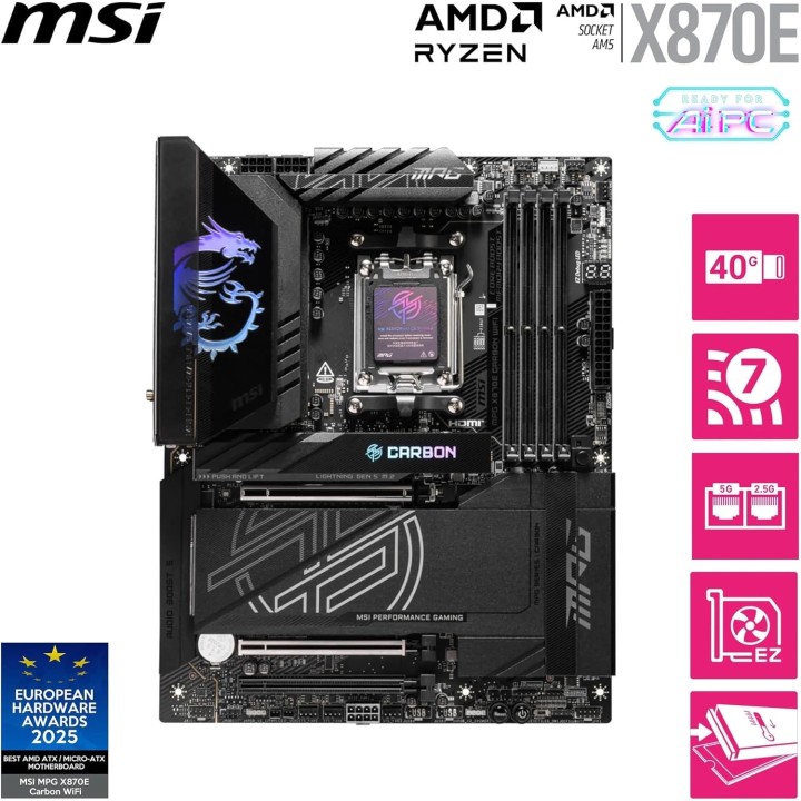 MSI MPG X870E Carbon WiFi, AM5