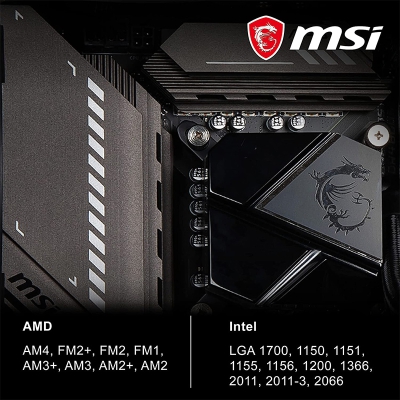 MSI MAG Coreliquid P240 AIO CPU Liquid Cooling - 240mm - 5