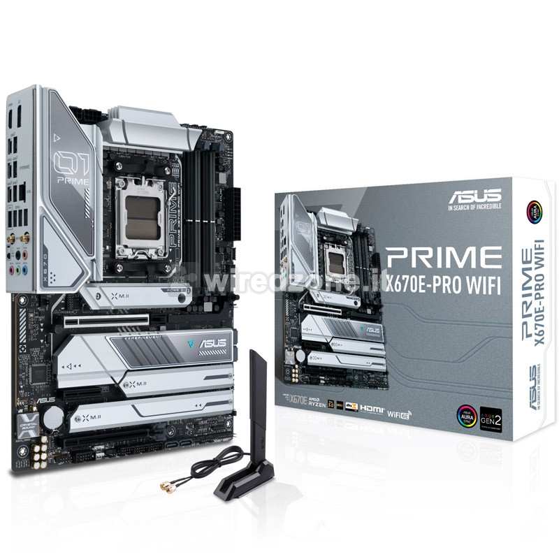 ASUS Prime X670E-Pro WiFi DDR5, AMD X670E Mainboard AM5 - 1