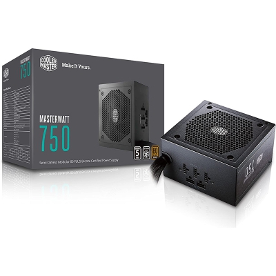 Cooler Master MasterWatt 750, Power Supply, 80 PLUS Bronze - 750 Watt - 9