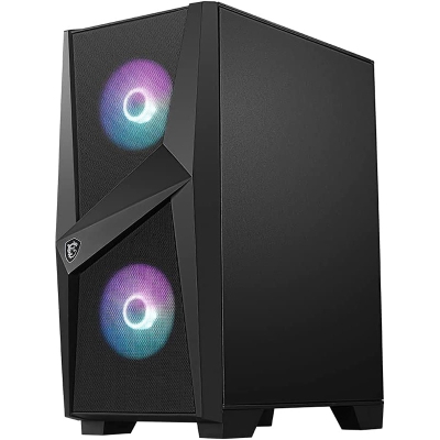 MSI MAG Forge 100R Mid-Tower Side-Glass - Black - 3
