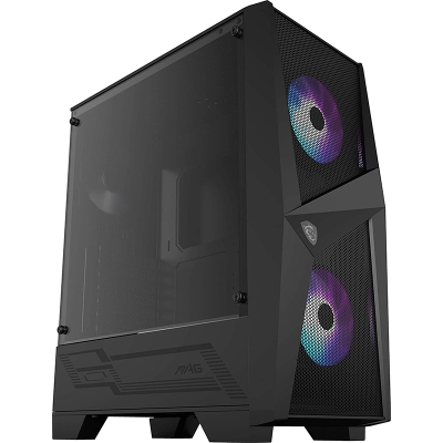 MSI MAG Forge 100R Mid-Tower Side-Glass - Black - 2