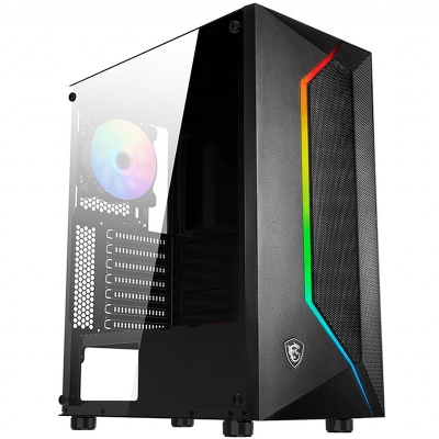 MSI MAG Vampiric 100R ARGB Mid-Tower Side-Glass - Black - 1