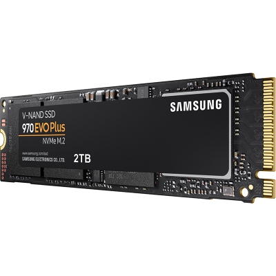 Samsung 970 EVO Plus, PCIe Gen3x4, NVMe, M.2 2280 - 2TB - 3