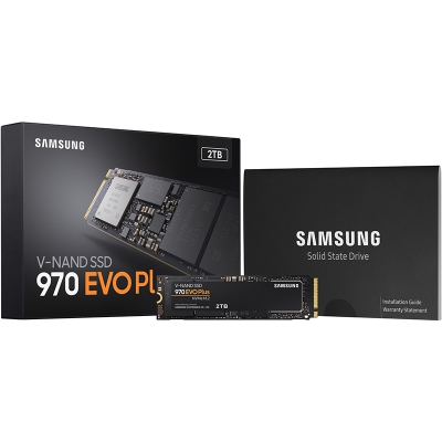 Samsung 970 EVO Plus, PCIe Gen3x4, NVMe, M.2 2280 - 2TB - 5