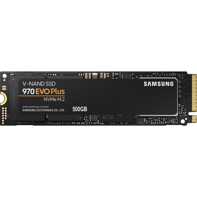 Samsung 970 EVO Plus, PCIe Gen3x4, NVMe, M.2 2280 - 500GB - 2