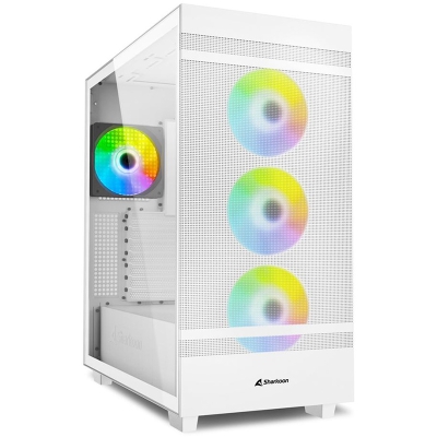 Sharkoon Rebel C50 RGB Mid-Tower Side-Glass - White - 1