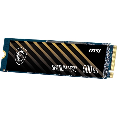 MSI Spatium M390, PCIe Gen3x4, NVMe, M.2 2280 SSD - 500GB - 1