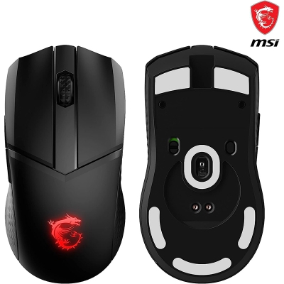 MSI Clutch GM41 LightWeight Wired and Wireless, Gaming Mouse - Black - 3