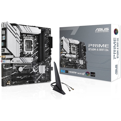 ASUS Prime B760M-A WiFi D4, Intel B760 Mainboard LGA1700 - 1