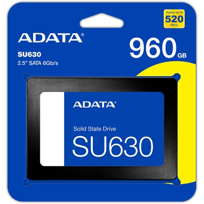 ADATA Ultimate SU630 SSD, SATA3 6G, 3D NAND, 2.5-inch - 960 GB - 5