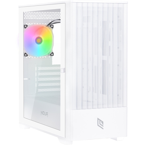 Noua Fobia L111 Mini-Tower Side-Glass - White - 1