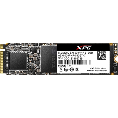 ADATA XPG SX6000 Pro SSD, PCIe Gen3X4, NVMe, M.2-2280 - 512 GB - 4