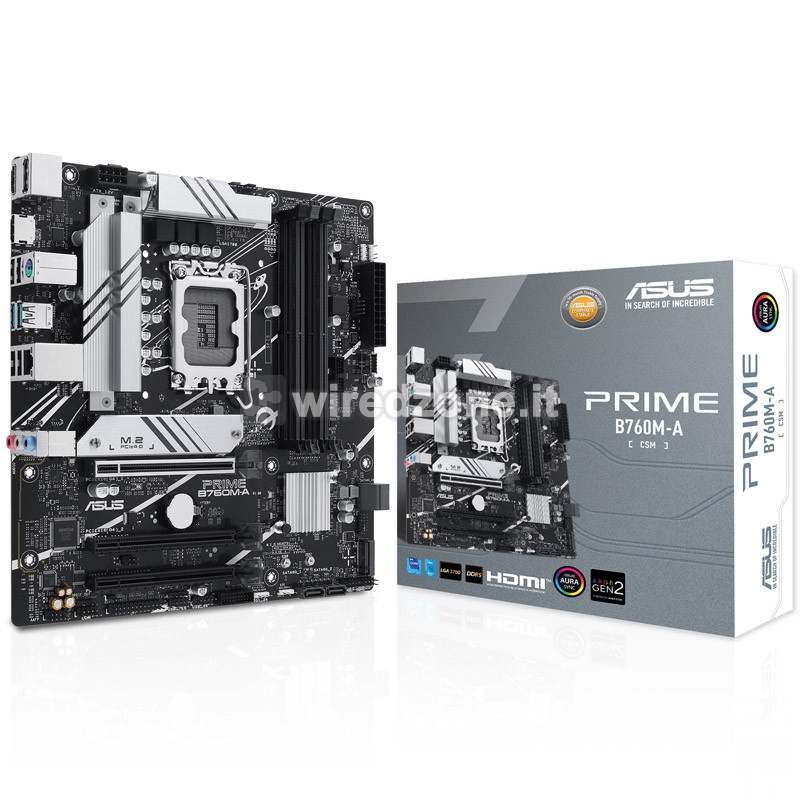 ASUS Prime B760M-A-CSM DDR5, Intel B760 Mainboard LGA1700 - 1