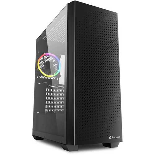 Sharkoon VS9 RGB Mid-Tower, Side-Glass - Black