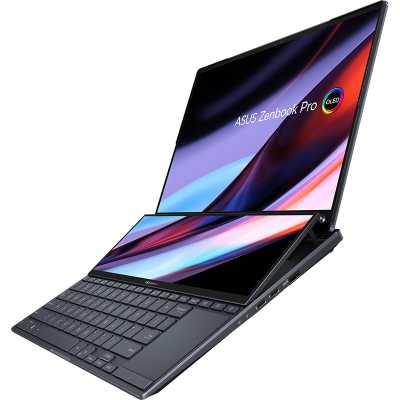 ASUS ZenBook Pro 14 Duo OLED, i9-13900H, 36,8 cm (14.5"), 2.8K, RTX 4050 6GB, 16GB LPDDR5, 1TB SSD, W11 Home
